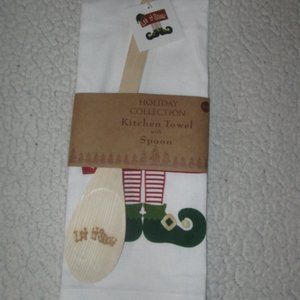 Holiday Collection "Let it Snow" Kitchen Towel with Spoon